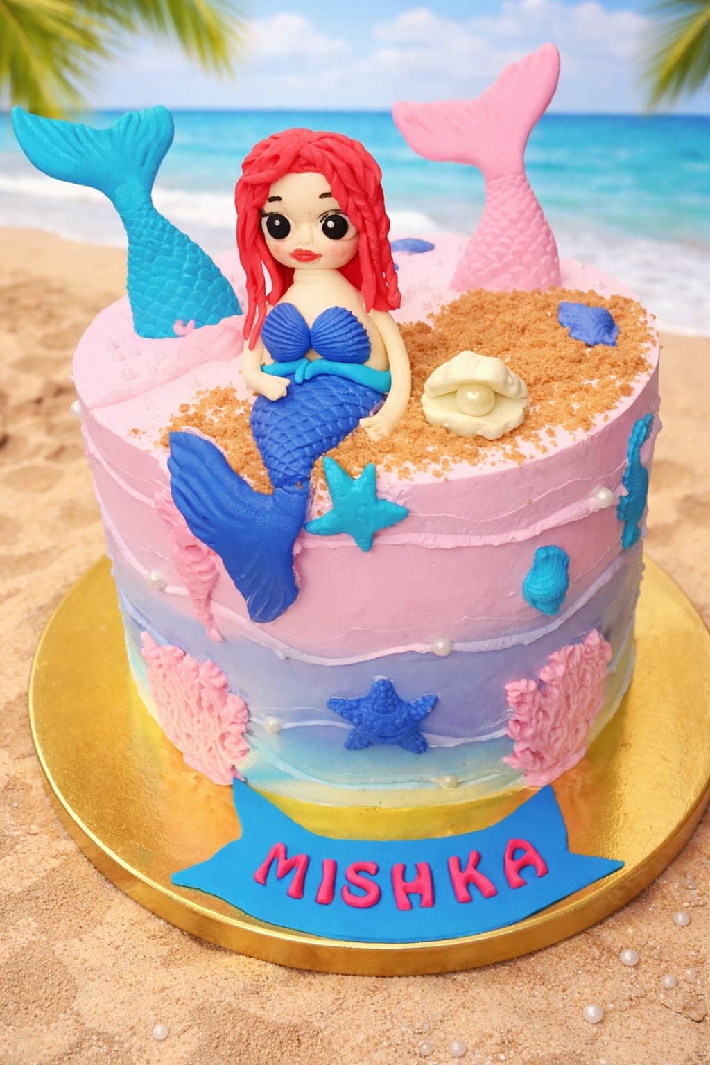 Mermaid Theme Cake