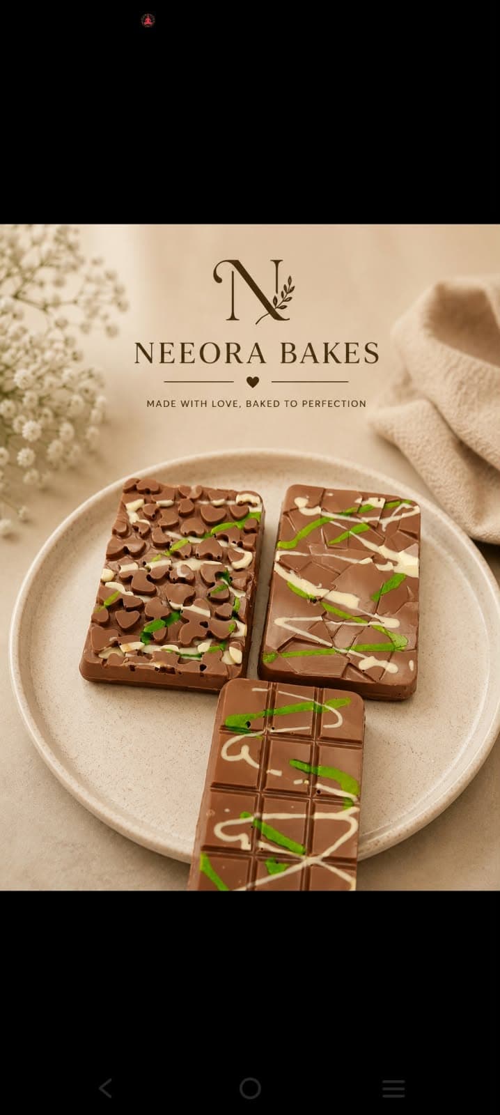 Artisan Handcrafted Chocolates by Neeora Bakes on Instagram